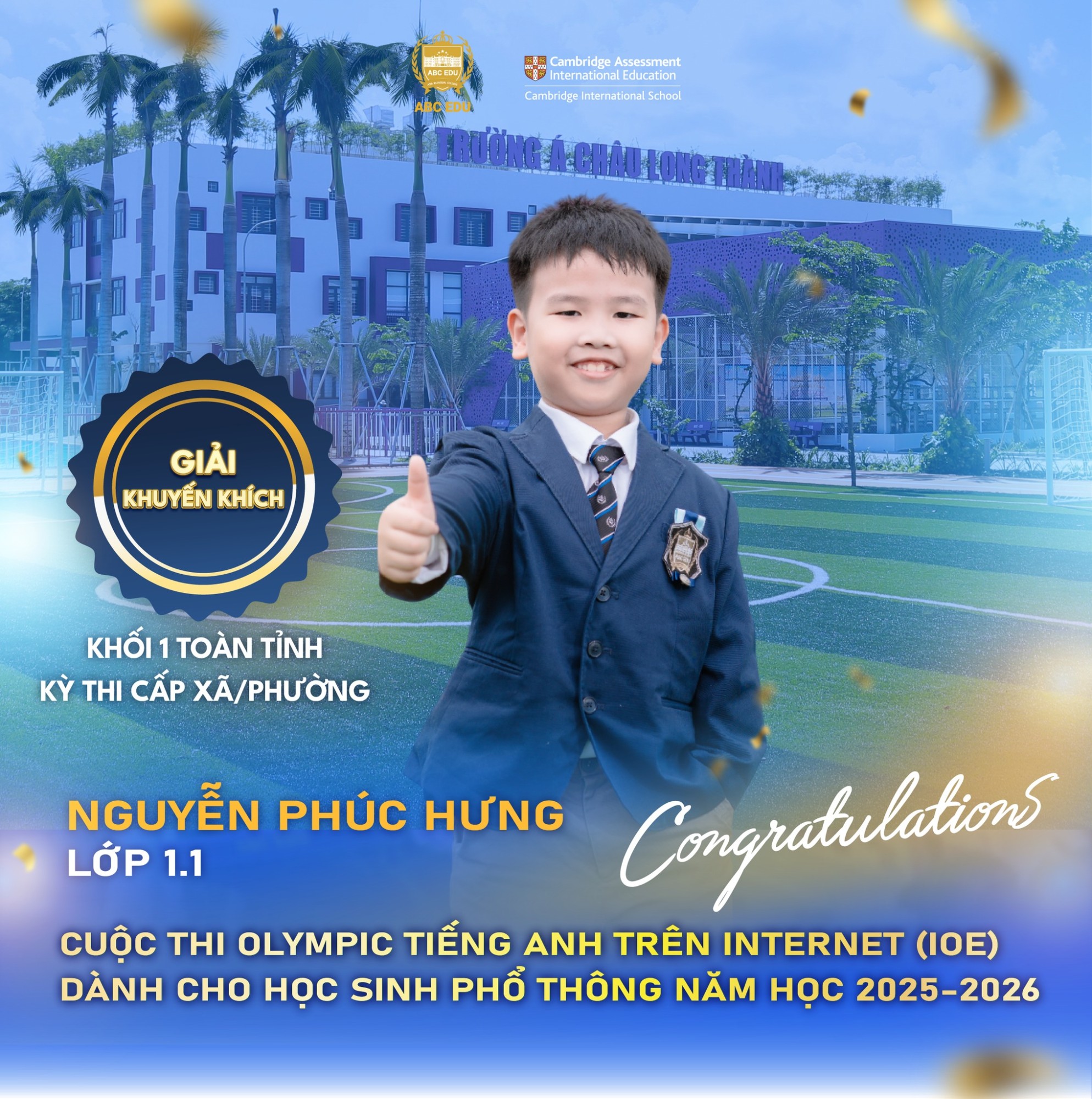 TỰ HÀO ABCERS – LAN TỎA THÀNH TÍCH HỌC TẬP NỔI BẬT TẠI TRƯỜNG Á CHÂU LONG THÀNH