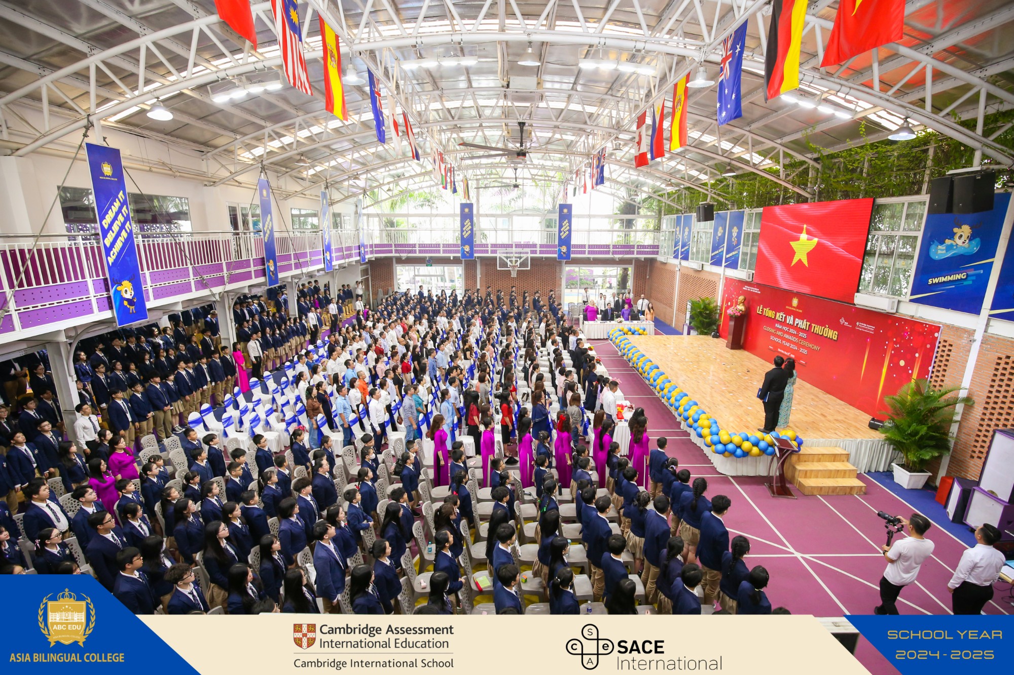 LỄ TỔNG KẾT NĂM HỌC 2024–2025 – DẤU ẤN HÀNH TRÌNH TRI THỨC TẠI TRƯỜNG SONG NGỮ Á CHÂU