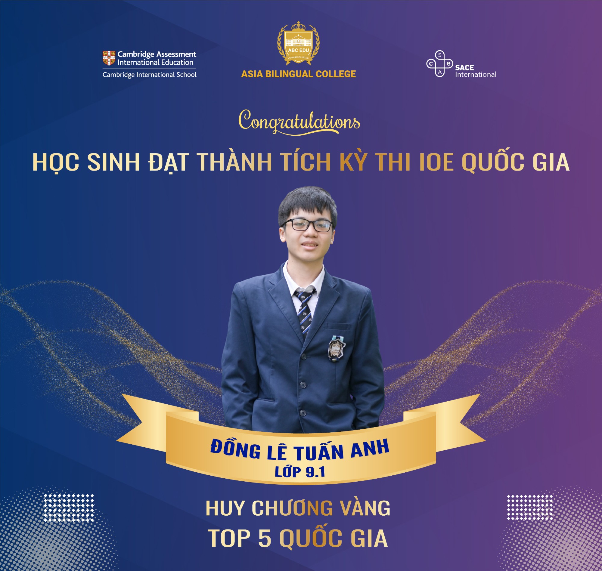 IOE QUỐC GIA 2025: HỌC SINH Á CHÂU GHI DANH VỚI THÀNH TÍCH XUẤT SẮC