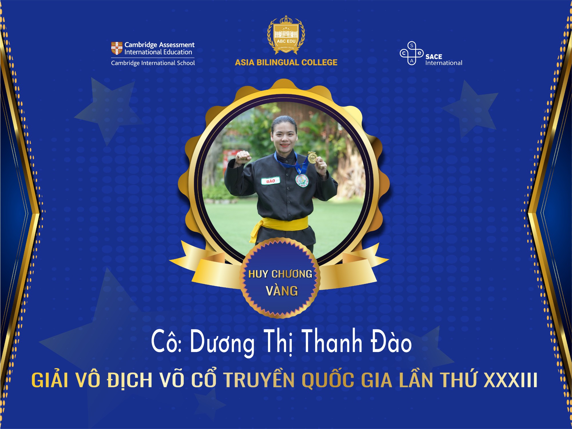 Huy chương vàng 4 năm liên tiếp tại Giải Vô địch Võ cổ truyền Quốc gia 2024