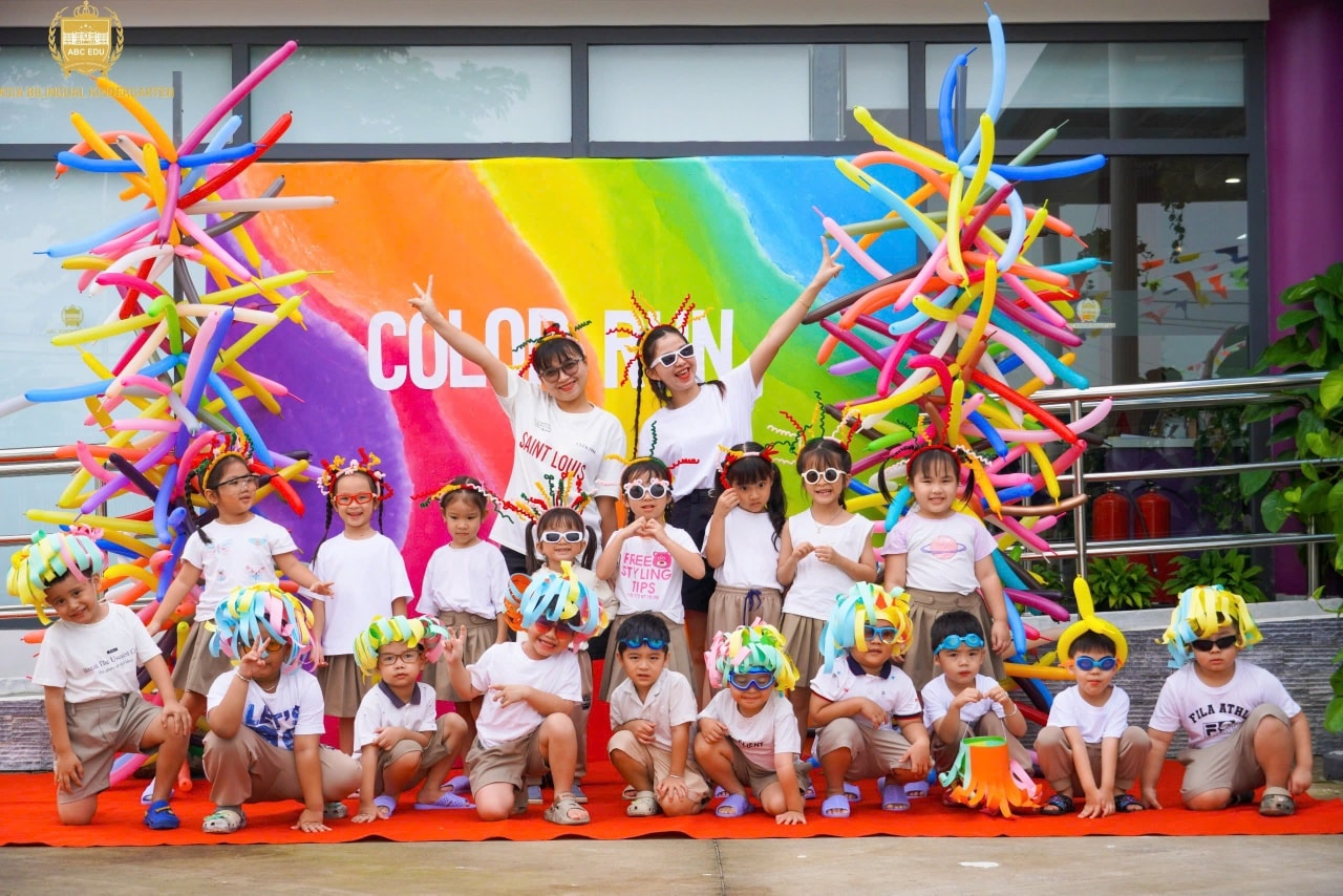 COLOR RUN 2025 – NGÀY HỘI SẮC MÀU RỰC RỠ TẠI TRƯỜNG MẦM NON Á CHÂU LONG THÀNH