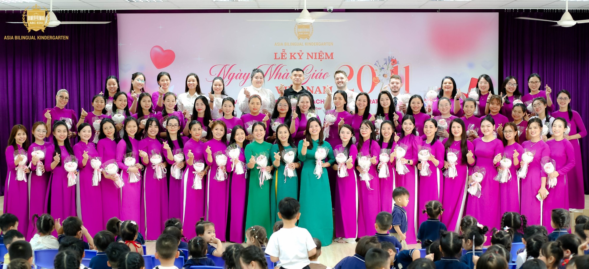 Lễ Kỷ Niệm 20/11: Tôn Vinh Ngày Nhà Giáo Việt Nam Ấm Áp Tại Mầm non ABC Á Châu